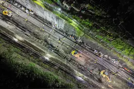 成渝中线高铁引入重庆北站工程完工，渝怀铁路恢复双线通车图片