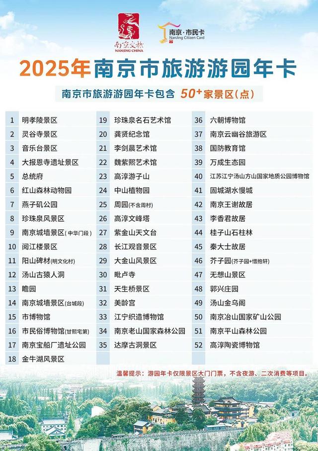 南京总统府景区将停用游园年卡 市民卡公司：正协商并制定保障方案