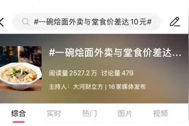 外卖价高于堂食价，有两成消费者乐于接受图片