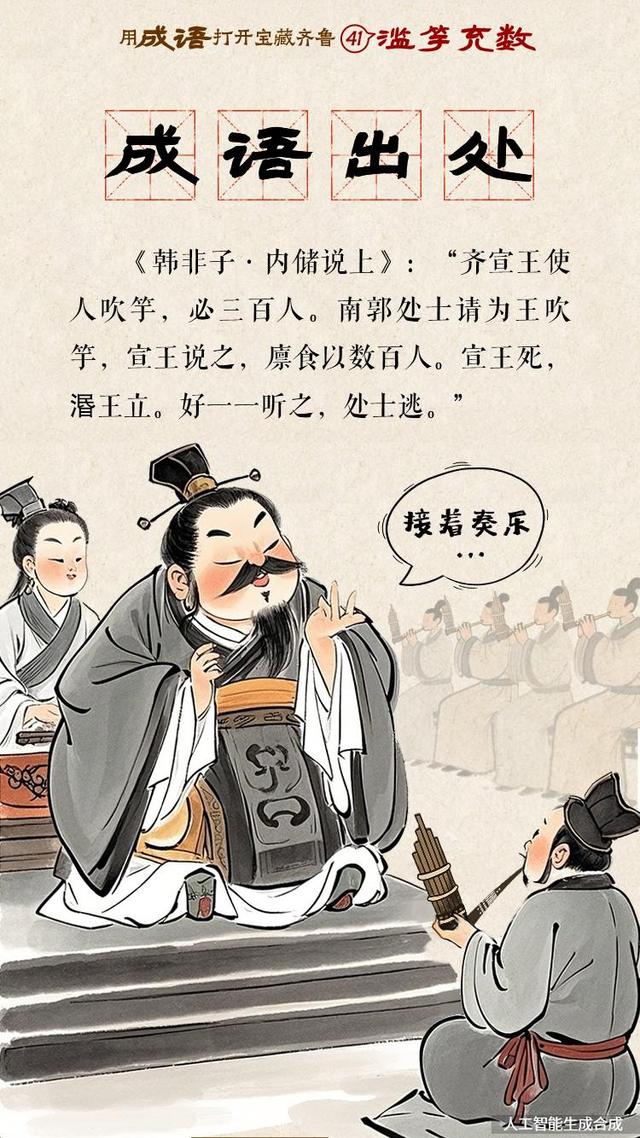 用成语打开宝藏齐鲁㊶丨滥竽充数