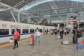 “国安号”高铁出发！广州-昆明D3818次列车向百万旅客宣传国家安全图片