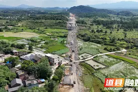 战高温 保进度 零道高速（道县段）建设稳步推进图片