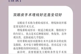 潮颜社日签 | 双眼皮手术埋线好还是全切好？图片