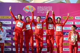（体育）田径——世界竞走团体锦标赛：中国队女子20公里团体夺冠图片