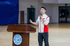 冬奥冠军武大靖，已任教吉林大学图片