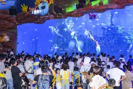 海洋馆里寻清凉，“美人鱼”水中芭蕾惊艳游客 | 镜相图片