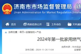 山东省济南市市场监管局发布2024年第一批家用燃气灶产品质量市级监督抽查结果图片