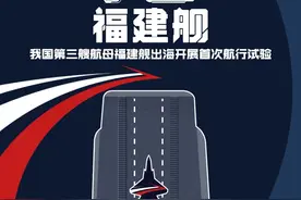 我国第三艘航母福建舰今日首次海试图片