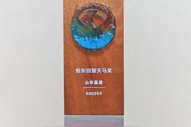 山东高速荣获“中国上市公司投资者关系股东回报天马奖”图片