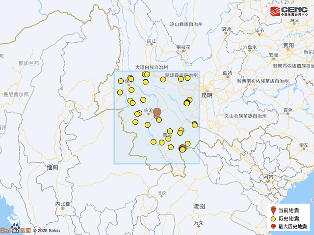 云南普洱景谷县发生3.7级地震