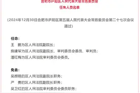 合肥市庐阳区人大常委会任免人员名单图片