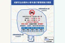 成都世运会期间周末尾号限行延至9点 世运专用车道也将启用图片