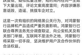 “互联网出现尊界S800异常评论数十万条”  鸿蒙智行最高悬赏500万元打击黑公关图片