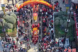 （新春走基层）两岸同胞护驾妈祖金身回上林故居省亲布福图片