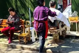 “7元快剪”奶奶的小摊成邻里守望站图片