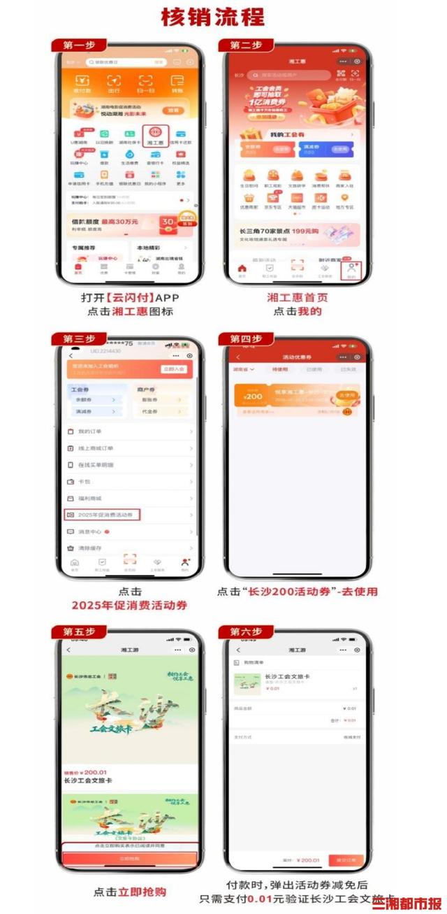 长沙工会发放电子消费券，涵盖文旅与普惠两大权益