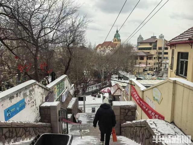 红瓦绿树，白雪皑皑