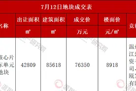 温州核心片区梧田宅地底价成交 本地城投拿下图片