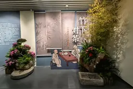 在中国茶叶博物馆看竹间茶事：煎茶、点茶、碾茶图片