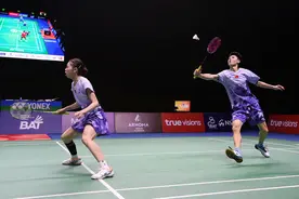 （体育）羽毛球——泰国大师赛：高家炫/吴梦莹无缘混双决赛图片