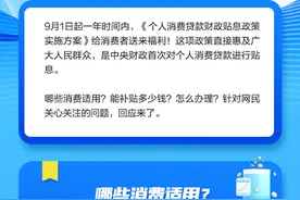 半岛涂图丨消费贷“国补”，来了！买什么能用？补贴多少？图片