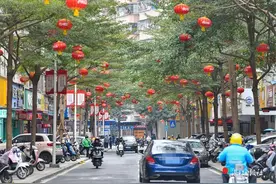 挂灯笼 迎春节图片