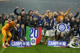 赢下米兰德比，提前五轮夺冠！国际米兰第20次加冕意甲冠军图片