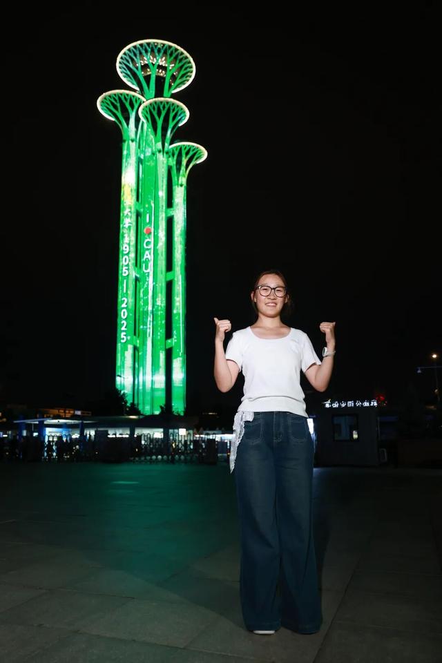 昨夜专属CAUer的奥林匹克塔，你打卡了吗？