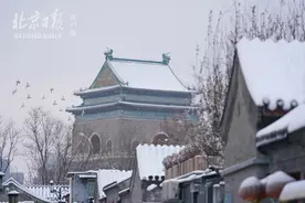 北京下雪啦，来钟鼓楼、什刹海赏雪景、享雪趣图片