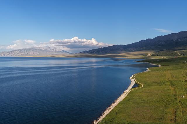 砥砺奋进七十载 天山南北谱华章丨新疆赛里木湖：绘就生态旅游新图景