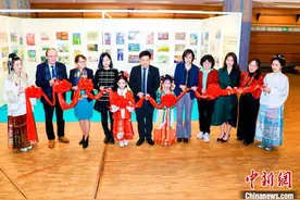 “未来世界”国际青少年绘画作品展亮相巴黎卢浮宫图片