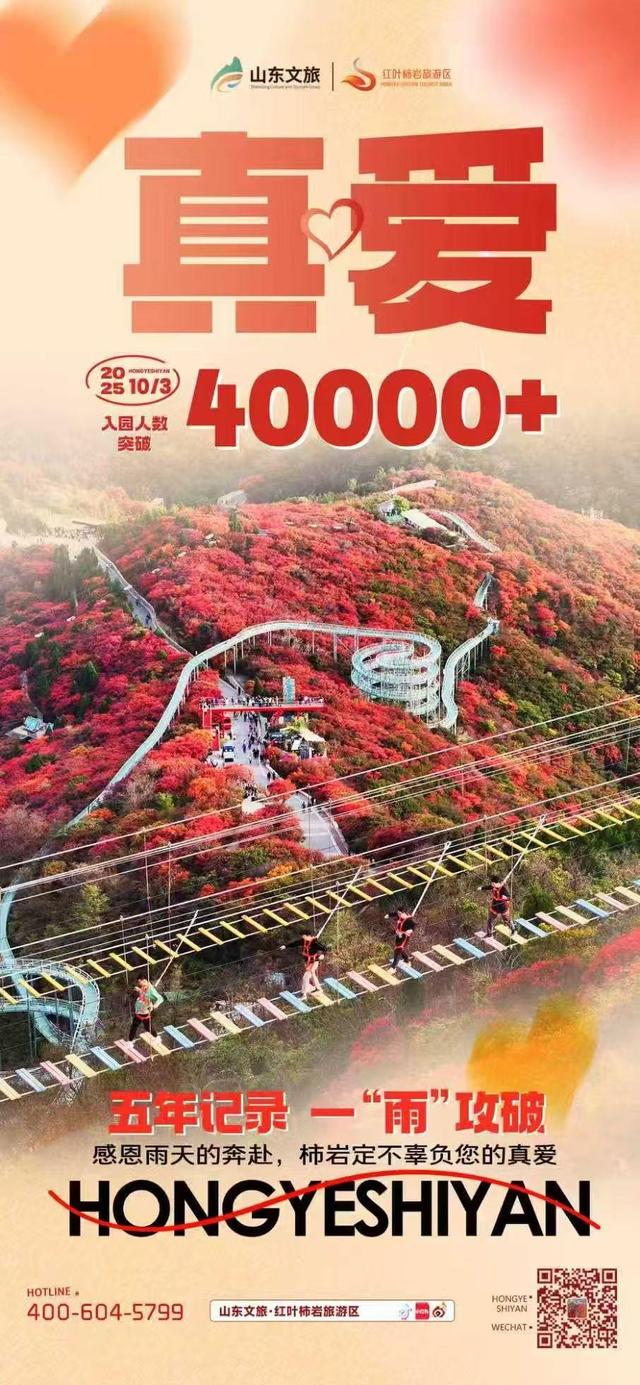 一座山岳景区的“接待曲线”，红叶柿岩：雨天晴天游客量差八倍