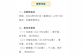 今日热榜｜2024长春马拉松定档9月1日图片