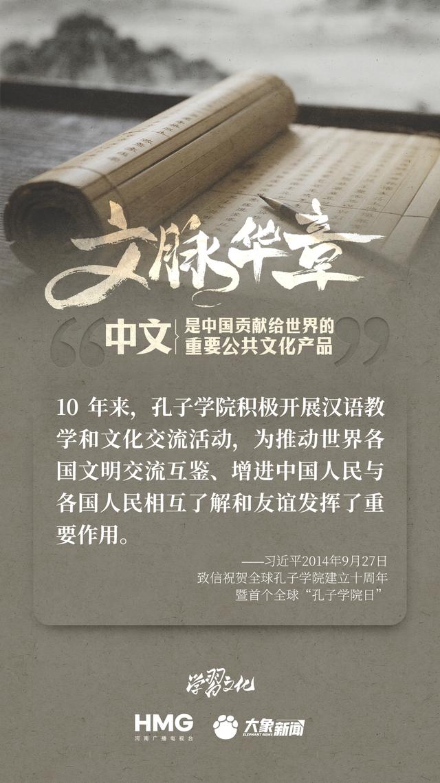 文脉华章|中文是中国贡献给世界的重要公共文化产品