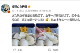 南方航空回应“飞机餐4个馒头1片白菜”：属于一些航线的“中式点心”，白菜是防止馒头烤糊图片
