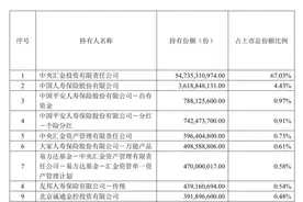 中央汇金，最新持仓曝光！图片