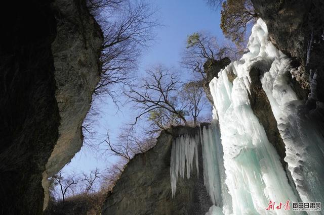 三九赏冰正当时 宕昌官鹅沟冰瀑景观惊艳上线