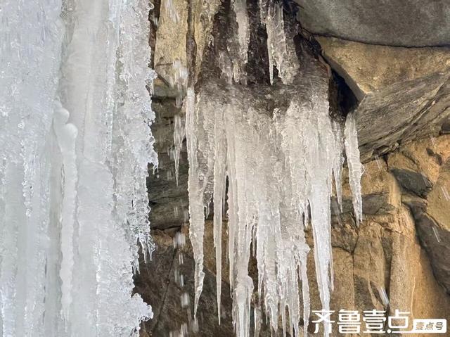 壹点号.秀山东|泰山彩石溪：冰锁崖间，惊艳一冬冬梦