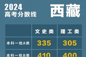 西藏2024年高考分数线公布：文史类一批A类335、理工类一批A类305图片