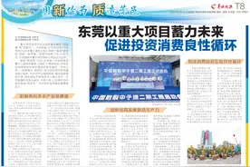 东莞以重大项目蓄力未来 促进投资消费良性循环图片