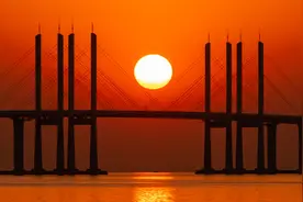 秋分日，我国多地公众可赏拍“悬日”景观图片