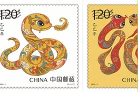 速递丨蛇年生肖邮票图稿公布，以敦煌壁画和传统民俗为灵感图片