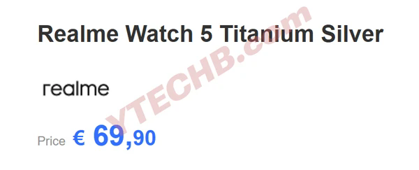 真我Watch 5配置价格信息曝光：1.97英寸屏 不到600元