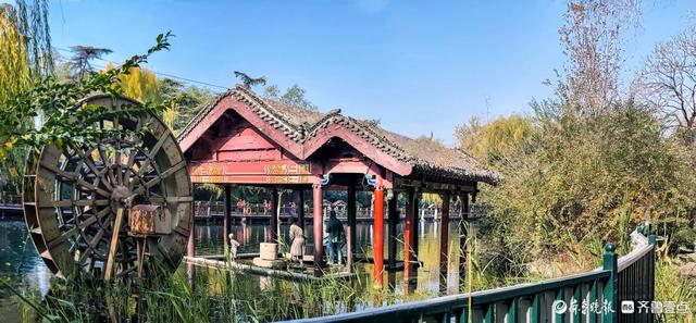 济南青龙桥护城河畔，美景随手拈来