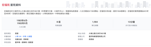 香港大埔火灾背后的宏福苑：42年楼龄	，曾住4643人、近4成住户65岁以上，最大面积54平