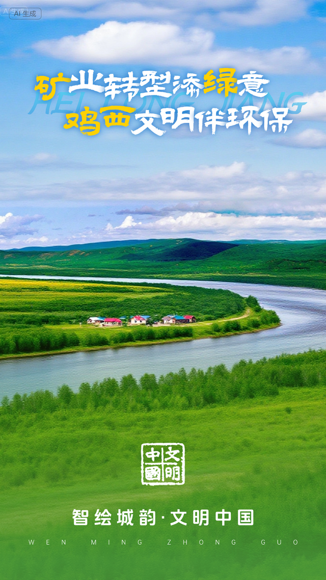 “智绘城韵·文明中国”主题海报 | 黑龙江·鸡西