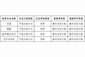 2025艺考招生|河北美术学院确定艺术类校考本科专业与省统考子科类对照关系图片