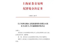 预告净利千万，年报亏损过亿！曲江文旅业绩大变脸被罚图片