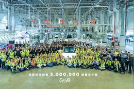 特斯拉全球第500万辆整车下线！是来自上海超级工厂的Model 3焕新版！图片