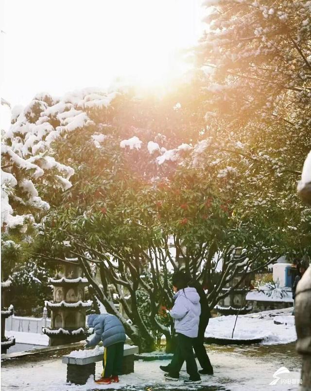 组图丨雪落泰山普照寺 古院美成冬日壁纸